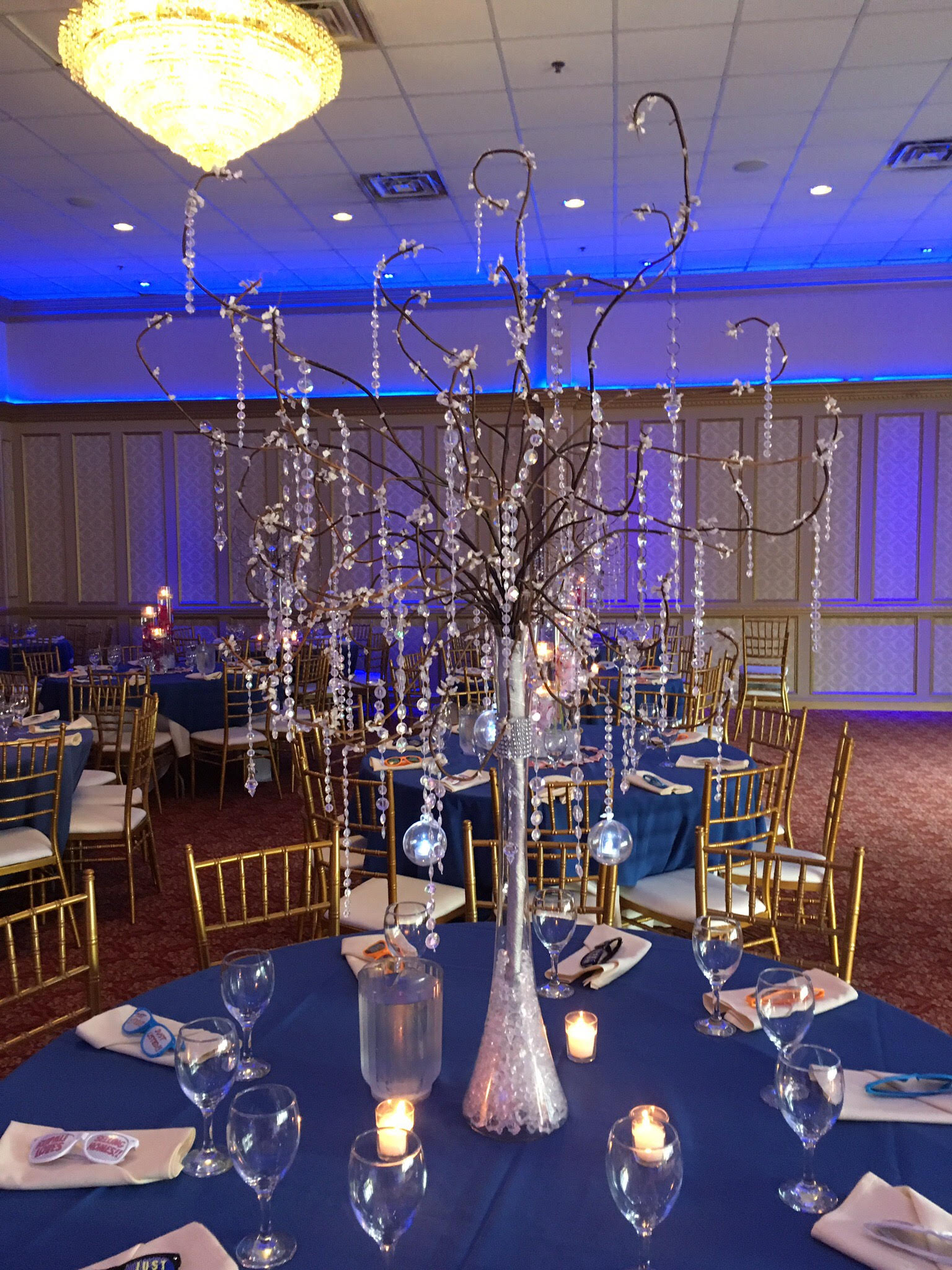 Krystal Tree Centerpiece Rental - Weddings, Sweet 16, New ...