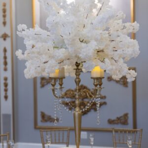 Timeless on Gold Candelabra